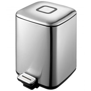 Ведро для мусора WeltWasser WW Mila MT 12L педальное Матовый Хром